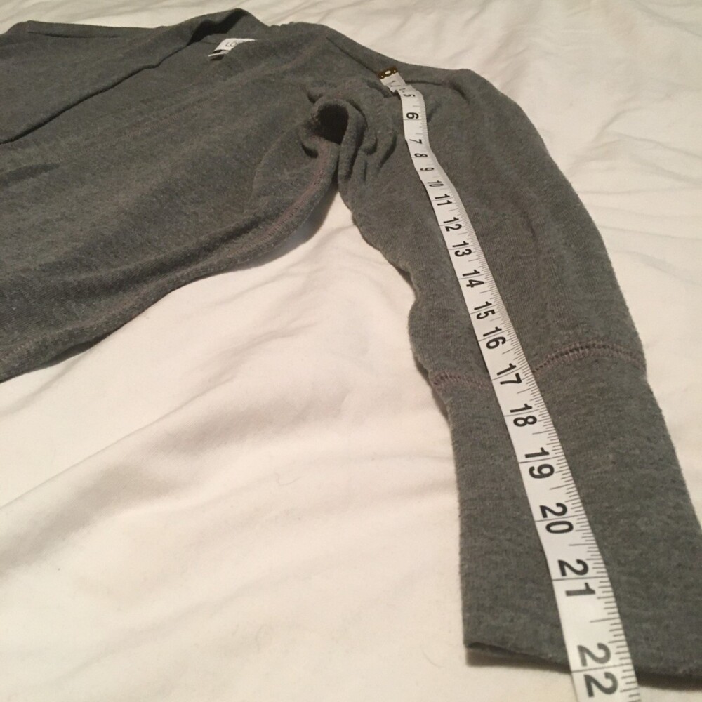 ✨️3 For $20✨️ Loft sweatshirt Women XS gray zip cardigan Oversized Preppy Retro - Picture 6 of 7